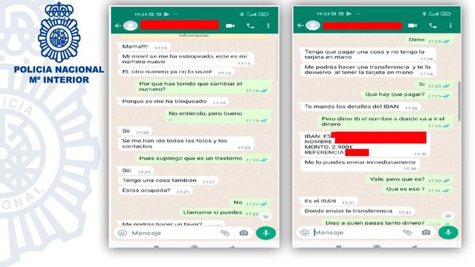 Captura de mensajes de WhatsApp por parte de la Policía