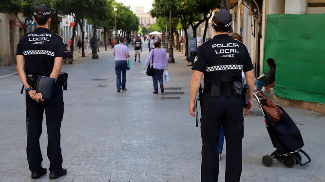 Policía Local de Jerez, en una imagen de archivo.