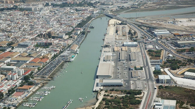 El Paseo Fluvial se extenderá por la margen urbana del río Guadalete, en terrenos concesionados por la Autoridad Portuaria.