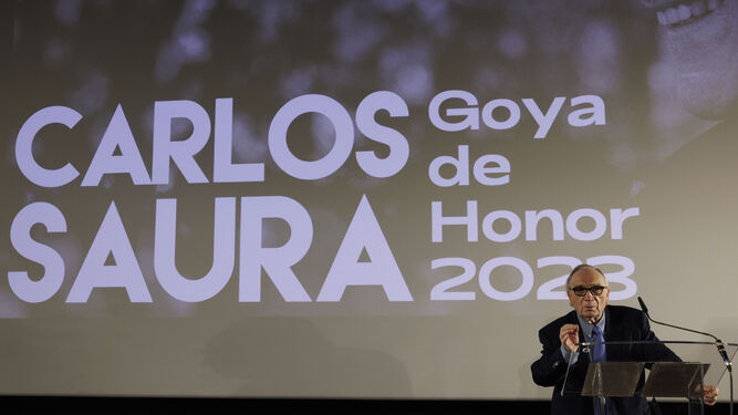 Un momento del anuncio de la Academia de Cine, con el presidente Fernando Méndez-Leite.