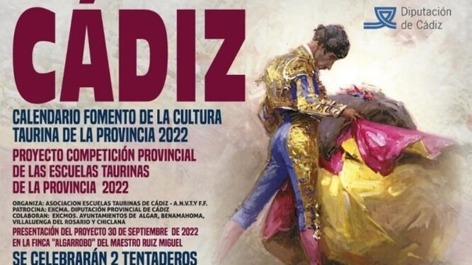 El cartel anunciador del ciclo taurino en la provincia de Cádiz