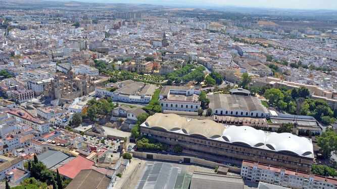 Imagen aérea de la ciudad.
