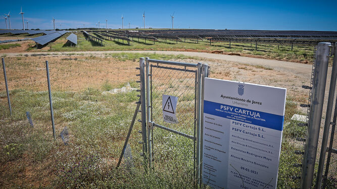 Parque fotovoltaico del Cortijo de Frías, que ya se encuentra operativo.