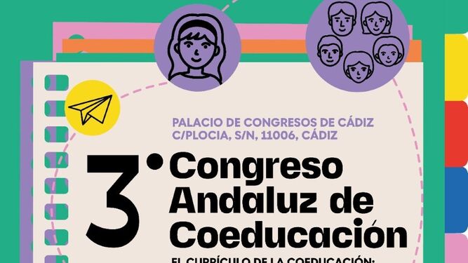 Cartel del II Congreso Andaluz de Coeducación