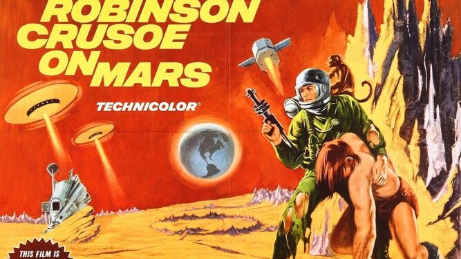 Cartel de la película 'Robinson Crusoe on Mars' (1964), de Byron Haskin.