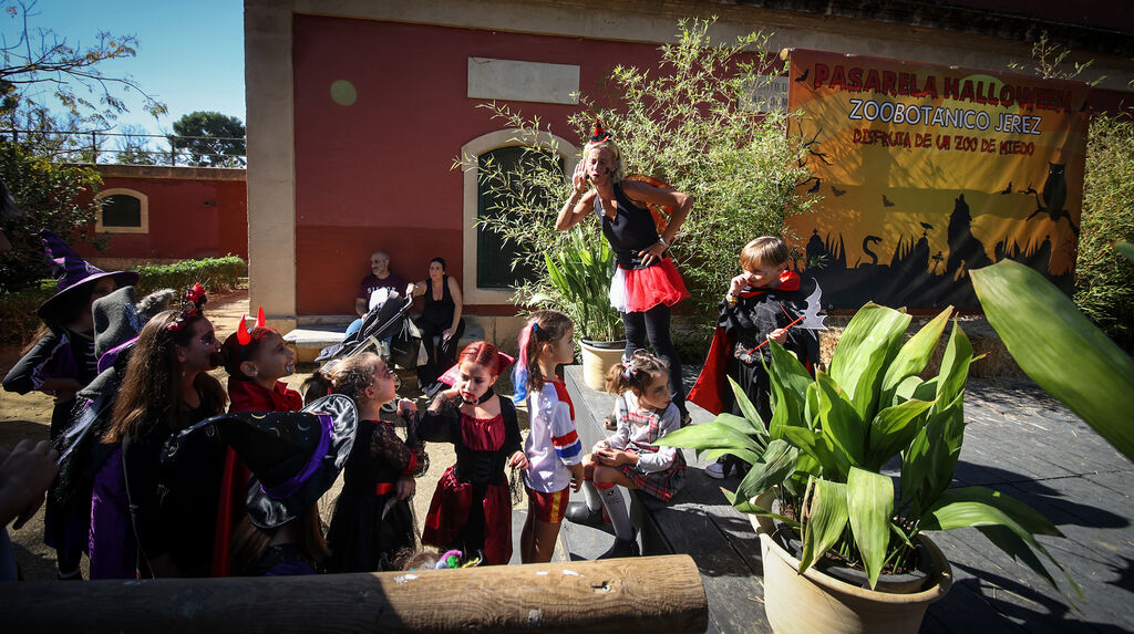 Miles de asistentes a la fiesta de Halloween en el Zoo de Jerez