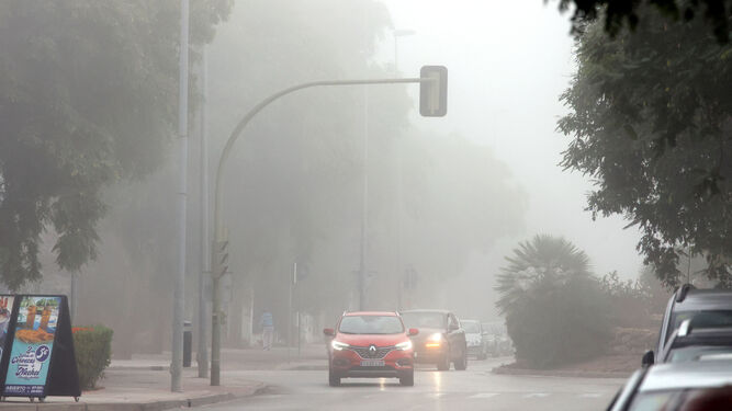 Mañana de niebla en Jerez.