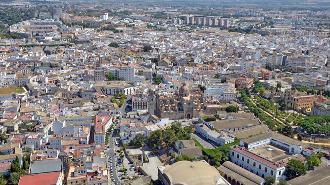 Imagen aérea de Jerez.