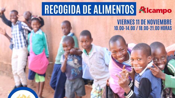 Recogida de alimentos de Madre Coraje este viernes 11 en Alcampo Jerez.