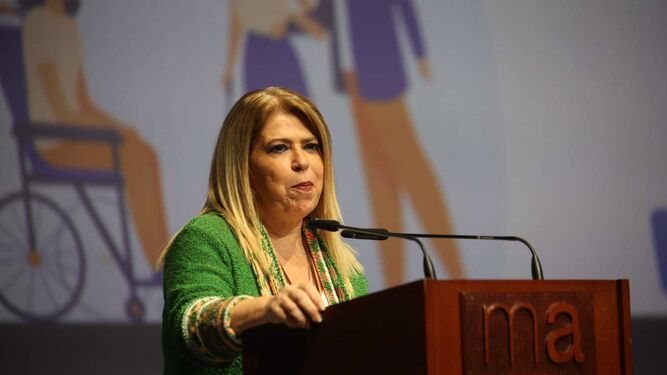 Mamen Sánchez, este viernes en la entrega de los Premios Accesos 2022.