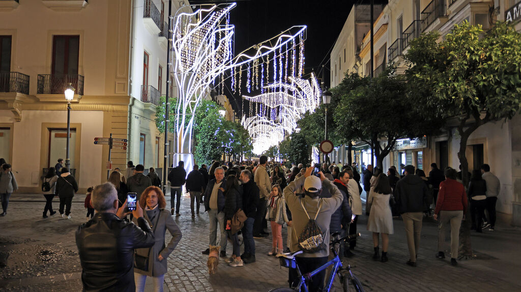 Inauguraci&oacute;n del alumbrado de Navidad en Jerez