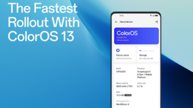 Oppo logra su despliegue más rápido con ColorOS 13