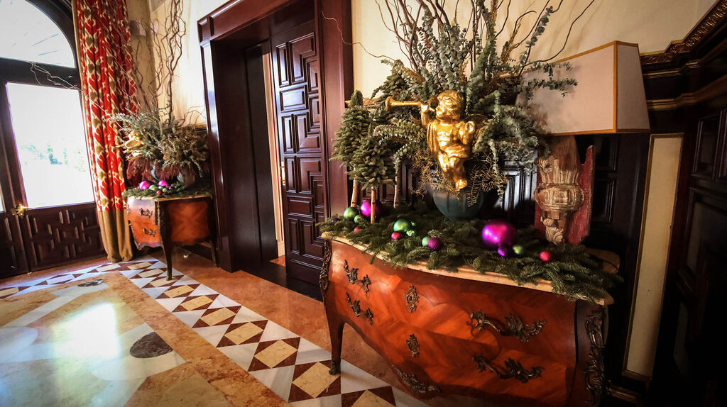 As&iacute; es la decoraci&oacute;n navide&ntilde;a del Hotel Casa Palacio mar&iacute;a Luisa
