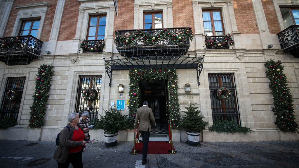 As&iacute; es la decoraci&oacute;n navide&ntilde;a del Hotel Casa Palacio mar&iacute;a Luisa