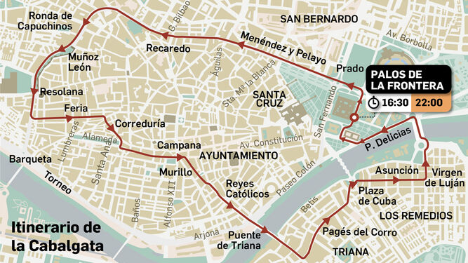 Cabalgata de Reyes Magos de Sevilla 2023: horario y recorrido