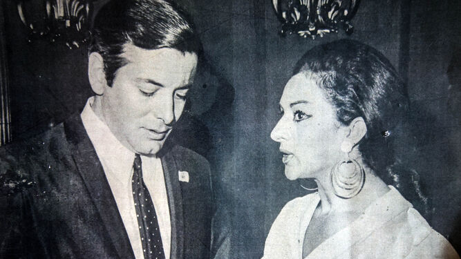 Miguel Primo de Rivera junto a Lola Flores.