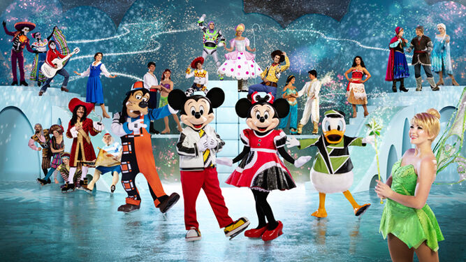 Los personajes en el espectáculo de Disney On Ice