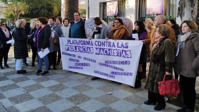 Manifestación en La Barca contra los asesinatos machistas.