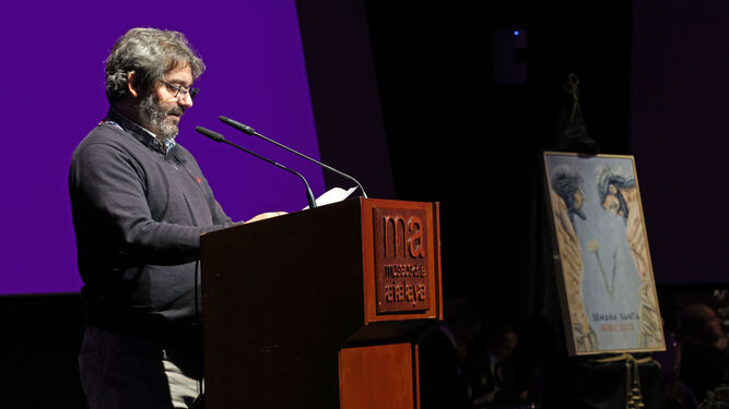 Miguel Ángel Segura en el acto de presentación del cartel.