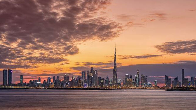 Skyline de la ciudad de Dubái
