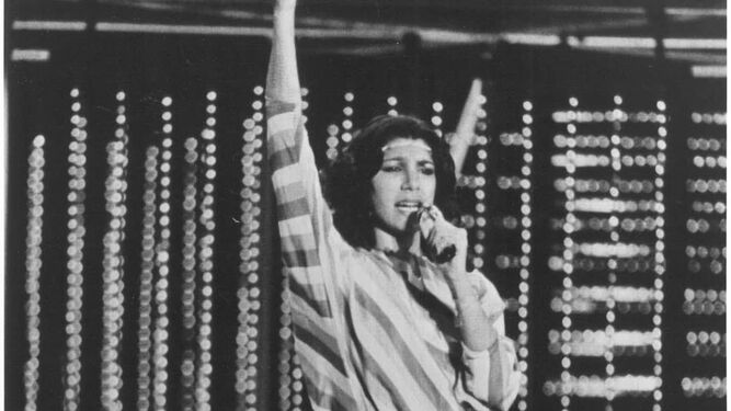 Remedios Amaya en su actuación en Munich en 1983
