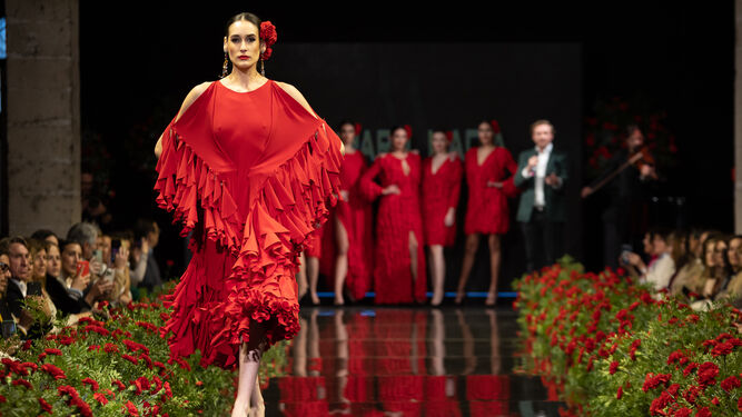 Una imagen de la anterior edición de la Pasarela Flamenca Jerez.