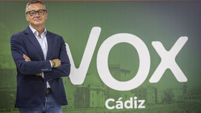 Manuel Gavira, portavoz de Vox en el Parlamento de Andalucía y principal referente de este partido en la provincia de Cádiz.
