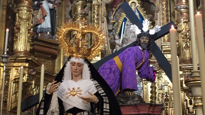 María Santisima de los Dolores en su regreso a San Lucas.