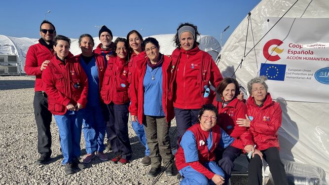 Siete profesionales el SAS participan en un contingente de ayuda humanitaria a Turquía.