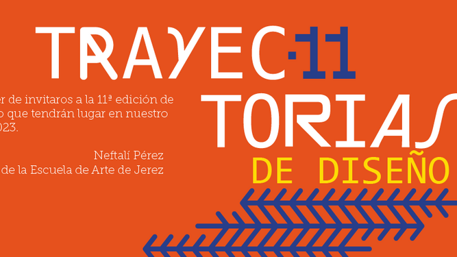 Parte del cartel de las jornadas de diseño 'Trayectorias' de la Escuela de Arte de Jerez.