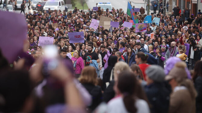 Manifestación del 8 de marzo en Jerez, el año pasado.