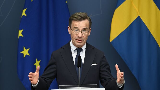 El primer ministro sueco, Ulf Kristersson