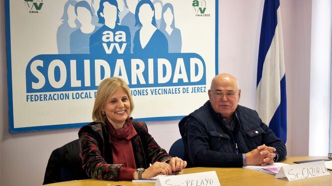 María José García-Pelayo y Manuel Cazorla, en Solidaridad.