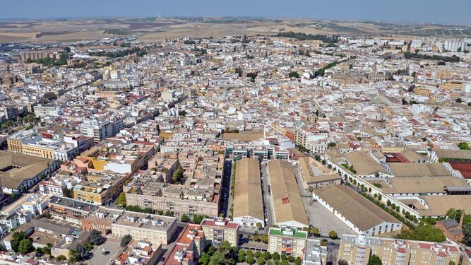 Vista aérea de Jerez de la Frontera.