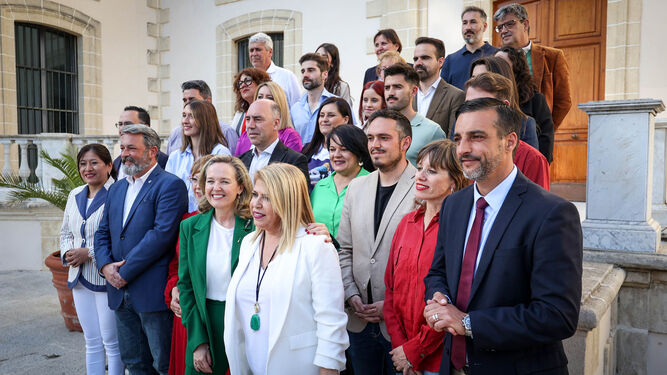 Presentación de la candidatura del PSOE de Jerez a las elecciones municipales con la entonces ministra Nadia Calviño.
