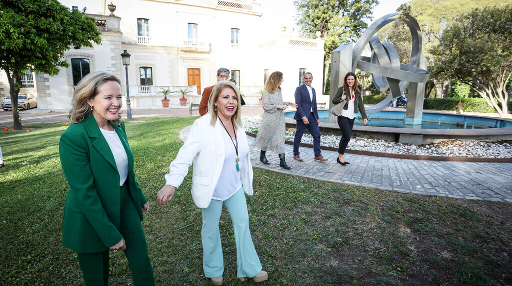 La vicepresidenta Nadia Calvi&ntilde;o, en la presentaci&oacute;n de la candidatura del PSOE de Jerez