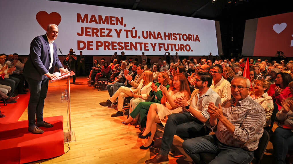 La vicepresidenta  Nadia Calvi&ntilde;o, en la presentaci&oacute;n de la candidatura del PSOE de Jerez