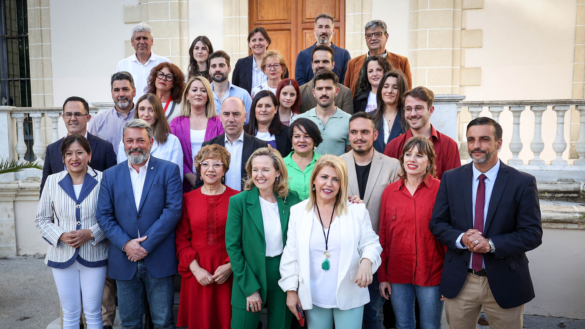 La ministra Nadia Calvi&ntilde;o, en la presentaci&oacute;n de la candidatura del PSOE de Jerez