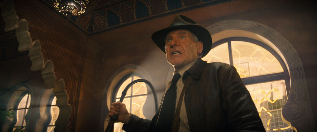 Harrison Ford en Indiana Jones y el Dial del Destino