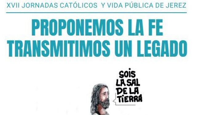 Detalle del cartel de las XVII Jornadas Católicos y Vida Pública de Jerez.