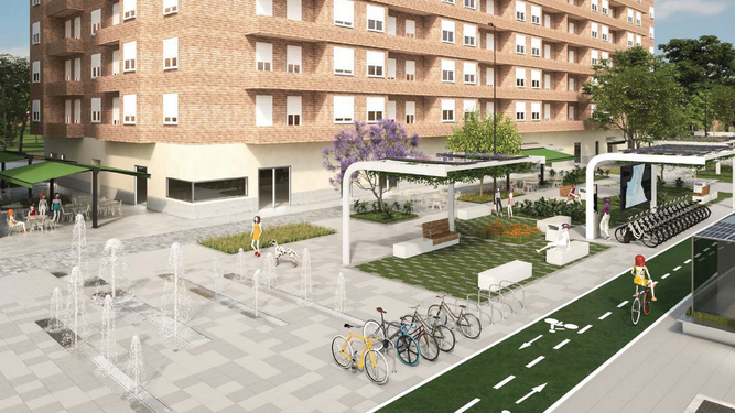 Imagen digital del proyecto de remodelación de la avenida León Herrero.