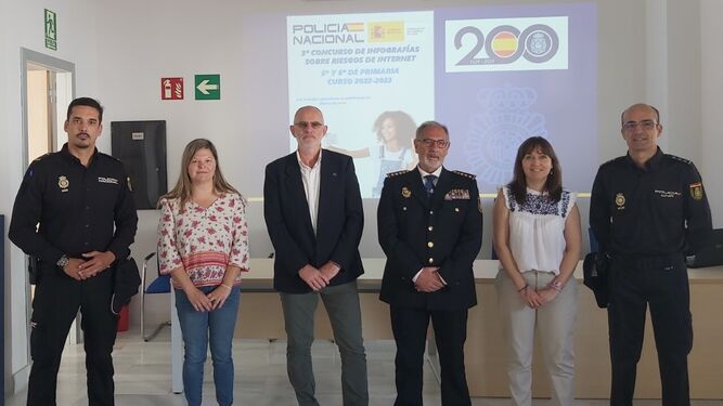 Presentación del Concurso de Infografías sobre Riesgos de Internet de la Policía Nacional de Jerez
