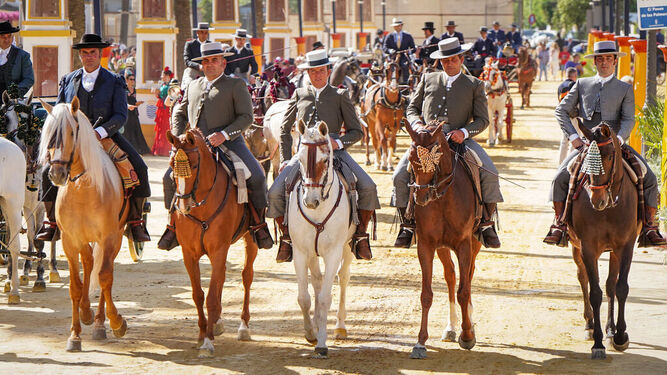 El paseo de caballos de la Feria de Jerez.
