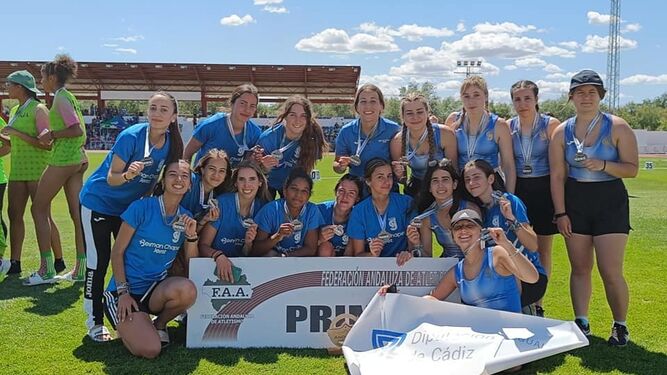 Las chicas del Beiman Chapín Jerez, campeonas de Segunda División y ascenso a Primera.