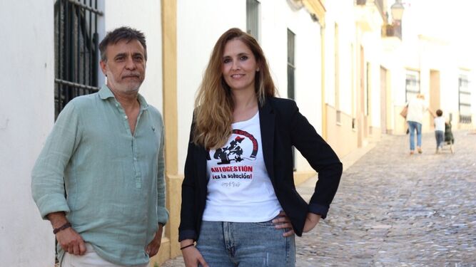 Carlos Fernández y Elena Zurita, de Adelante Andalucía en Jerez.
