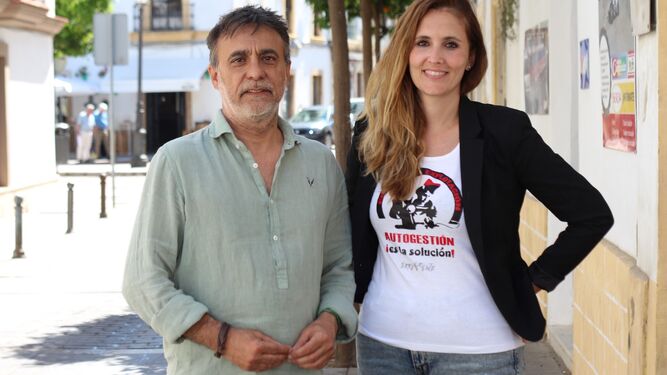 Carlos Fernández y Elena Zurita, de Adelante Andalucía Jerez