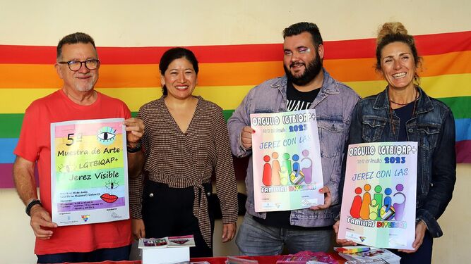 Presentación del cartel con motivo del Día del Orgullo LGTBIQAP+ 2023 con el lema ‘Jerez con las familias diversas’
