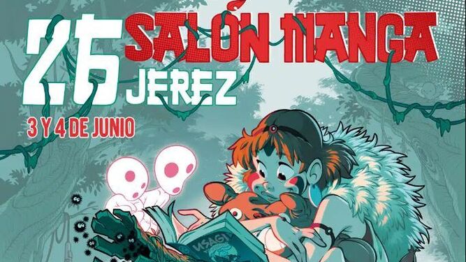 Detalle del cartel del Salón Manga de Jerez 2023.