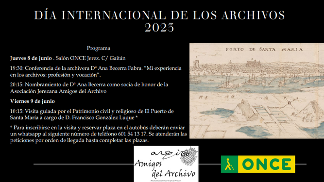 Invitación al Día Internacional de los Archivos.