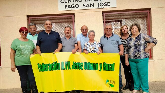 Representantes de la nueva federación vecinal 'Jerez Urbano y Rural'.